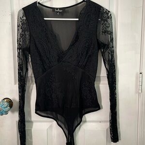 Lace corset bodysuit for woman